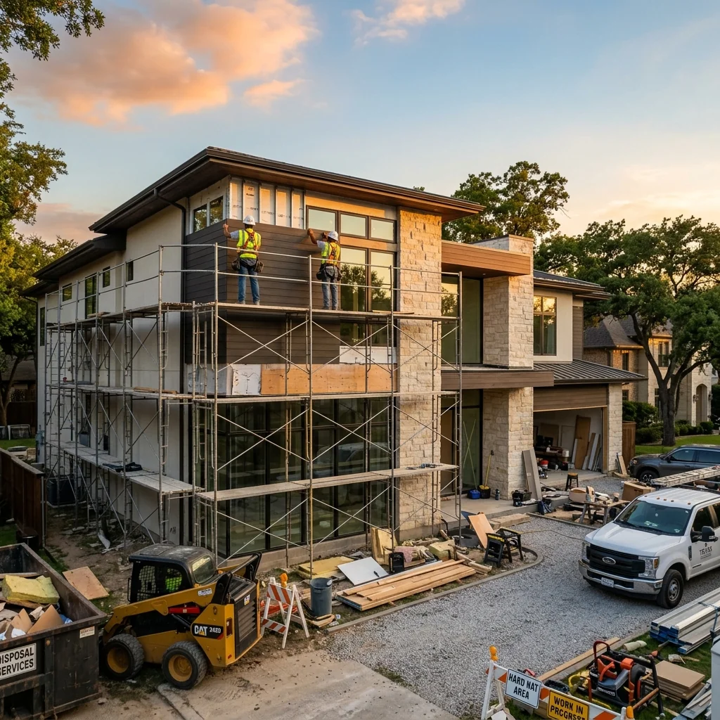 Luxury home remodeling project by KAIROS Construction in Dallas, Texas